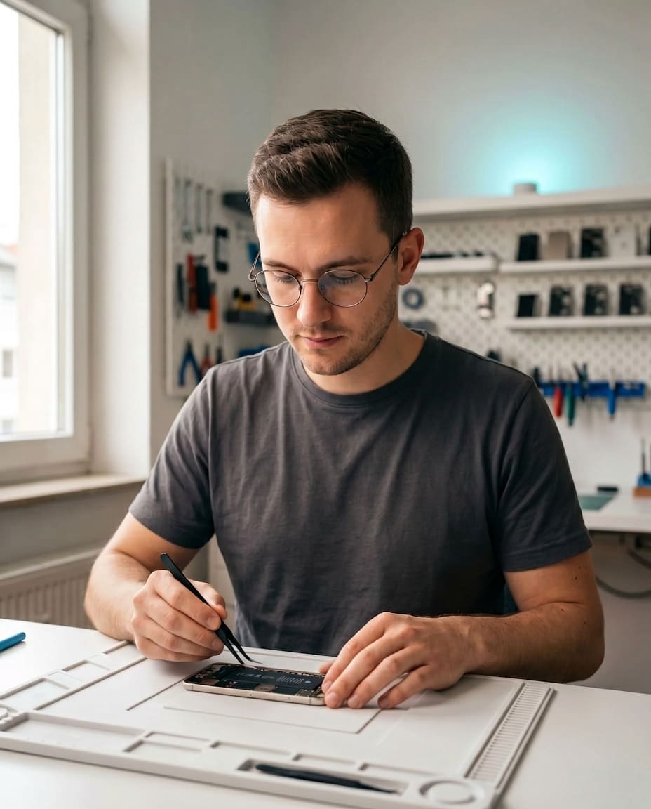 UpFone Werkstatt — Aufbereitung in Deutschland